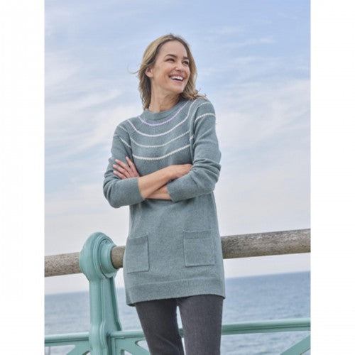 Front - WoolOvers Womens/Ladies Longline Pocket Tunic