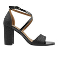 Front - Where´s That From Womens/Ladies Ruth Crossover Strap Medium Block Heel Sandals