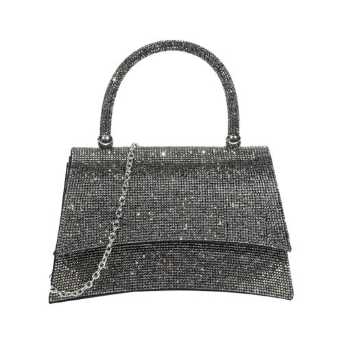 Front - Where´s That From Flick Diamante Clutch Bag