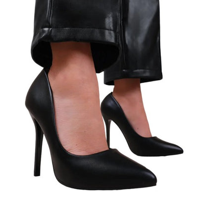 Front - Where´s That From Womens/Ladies Kyra PU High Stiletto Heel Pumps