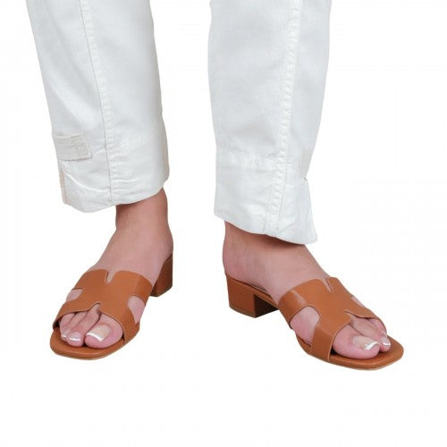 Front - Where´s That From Womens/Ladies Paris Cut Out Block Heel Sandals