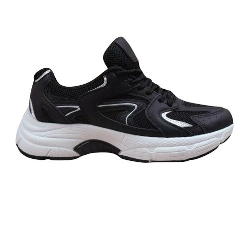Front - Where´s That From Womens/Ladies Tempo Panelled Faux Leather Lace Up Trainers