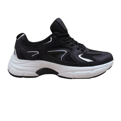 Front - Where´s That From Womens/Ladies Tempo Panelled Faux Leather Lace Up Trainers