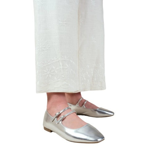 Front - Where´s That From Womens/Ladies Detox Metallic Strappy Ballerina Flats
