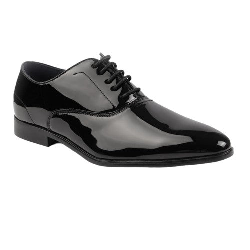 Front - Where´s That From Mens Jackson Shiny Patent Leather Lace Up Formal Oxford Shoes
