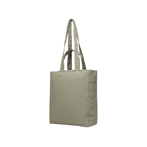 Front - Vinga Hilo Aware Recycled Canvas Zipped Tote Bag
