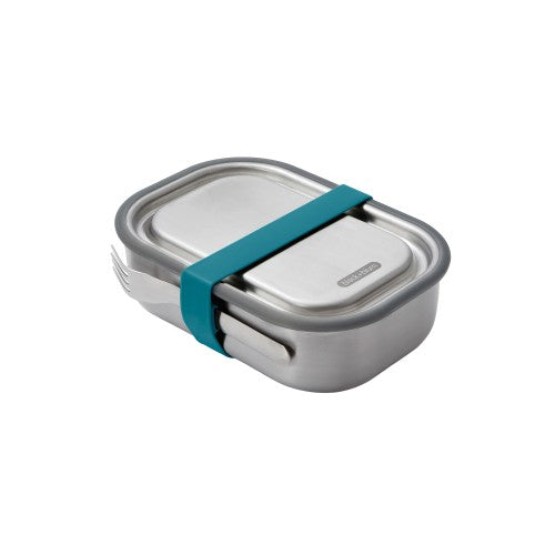 Front - Black + Blum Stainless Steel 3 in 1 Lunch Box