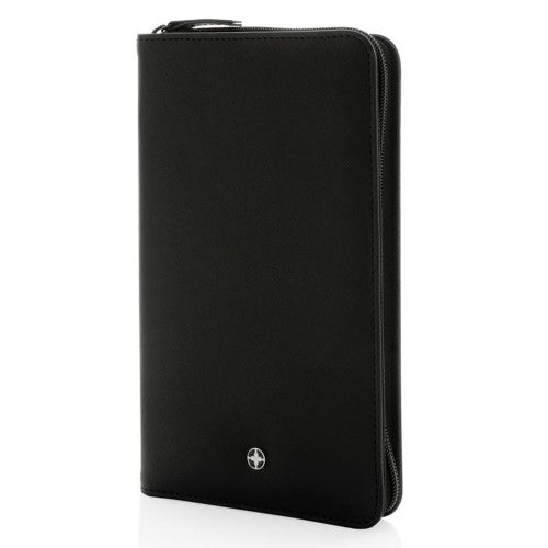 Front - Swiss Peak Heritage RFID Recycled Travel Wallet