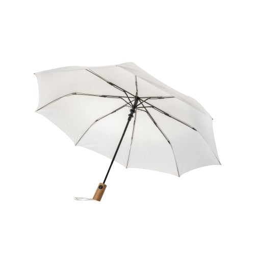 Front - XD Collection Kaycey Acacia Wood Aware Folding Umbrella