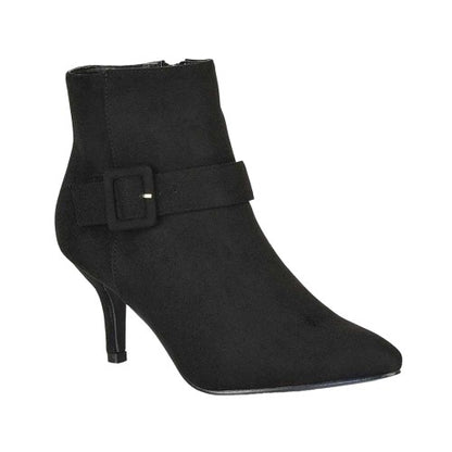 Front - XY London Womens/Ladies Lara Pointed Stiletto Heel Ankle Boots