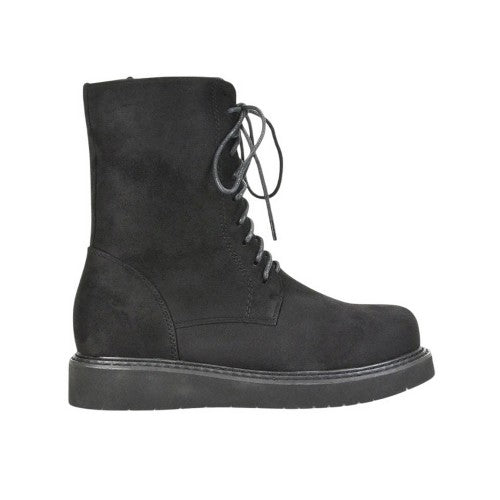 Front - XY London Womens/Ladies Lizzo Flatform Biker Boots