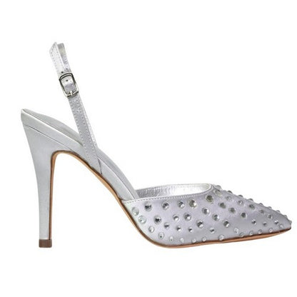 Front - XY London Womens/Ladies Shelly Pointed Bridal High Heels