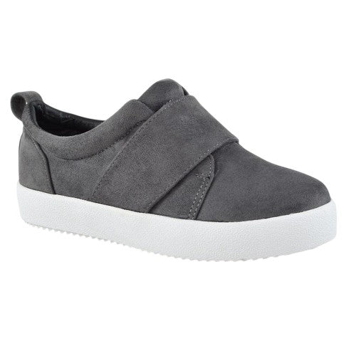 Front - XY London Womens/Ladies Rebecca Faux Suede Chunky Sole Trainers