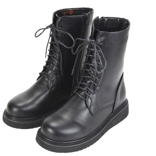 Front - XY London Womens/Ladies Lizzo Chunky Sole Side Zip Flatform Ankle Boots