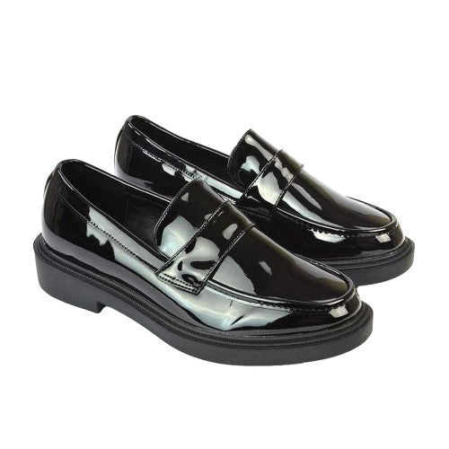 Front - XY London Womens/Ladies Hanah Enrollment/Return to School Loafers