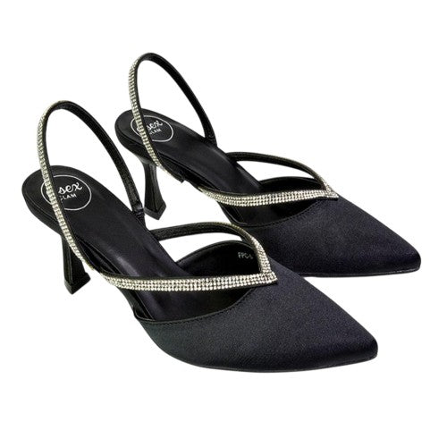 Front - XY London Womens/Ladies Marissa Sling Back Court Shoes