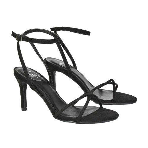 Front - XY London Womens/Ladies Ridge Strappy Stiletto Heel Sandals