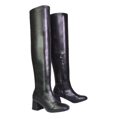 Front - XY London Womens/Ladies Emmett Knee-High Boots