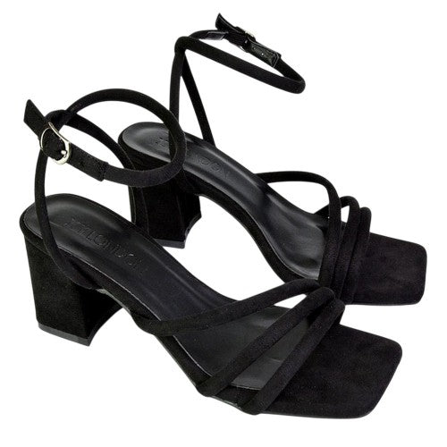 Front - XY London Womens/Ladies Trixie Mid Block Heel Sandals