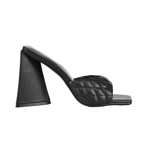 Front - XY London Womens/Ladies Maylin Quilted Sculptured Heel High Heels