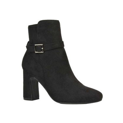 Front - XY London Womens/Ladies Mary Block Heel Ankle Boots