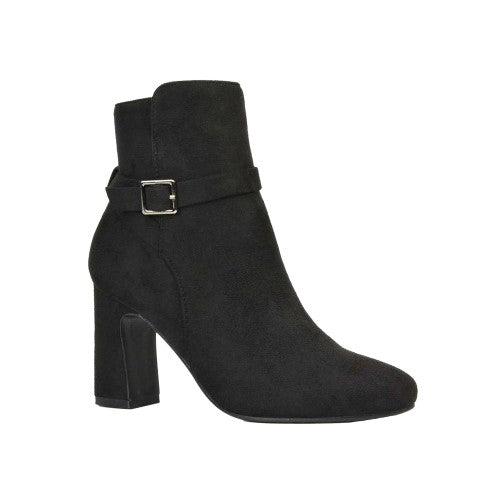 Front - XY London Womens/Ladies Mary Block Heel Ankle Boots