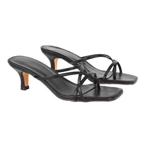 Front - XY London Womens/Ladies Dream Kitten Heel Mules