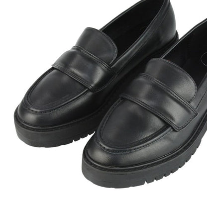 Front - XY London Womens/Ladies Kourtney Chunky Sole Slip-on Flat Loafers