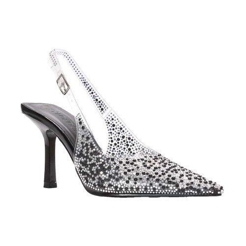 Front - XY London Womens/Ladies Pauline Perspex High Heels