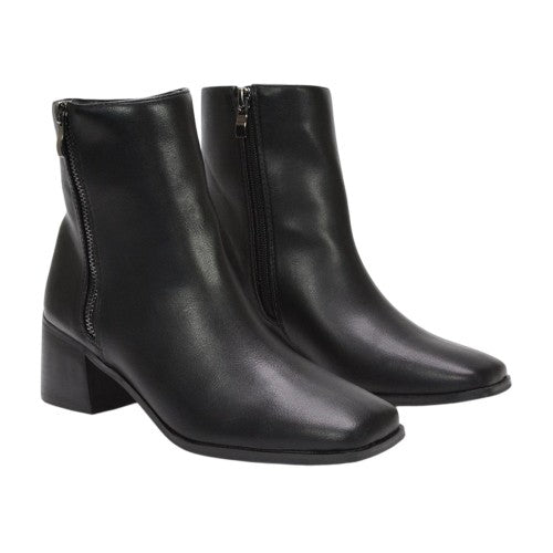 Front - XY London Womens/Ladies Willow Square Toe Ankle Boots