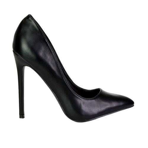 Front - XY London Womens/Ladies Lu Lu High Stiletto Heel Court Shoes