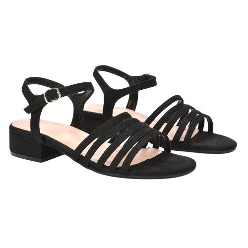 Front - XY London Womens/Ladies Katie Low Heel Sandals
