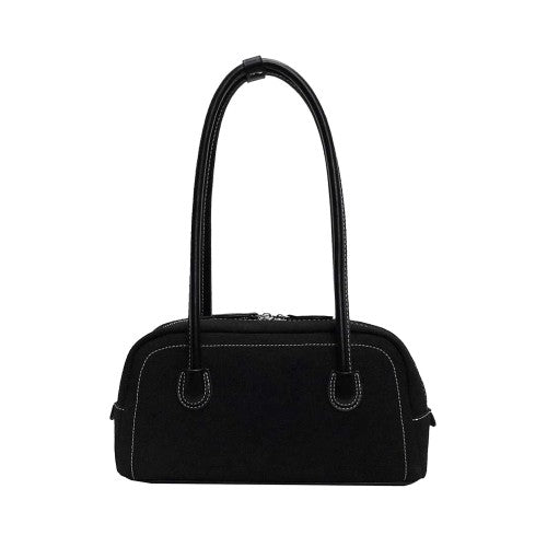 Front - XY London Ashden Faux Suede Handbag