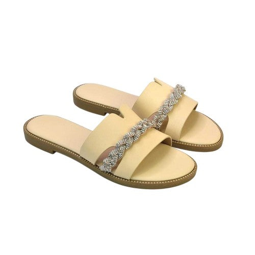 Front - XY London Womens/Ladies Josie Diamante Sandals