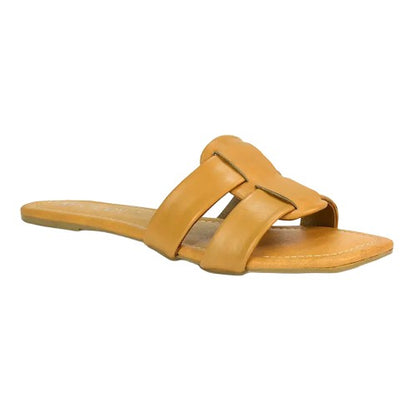 Front - XY London Womens/Ladies Chelsea Leather Sandals