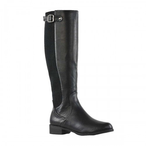 Front - XY London Womens/Ladies Molly Stretch Calf Knee-High Boots