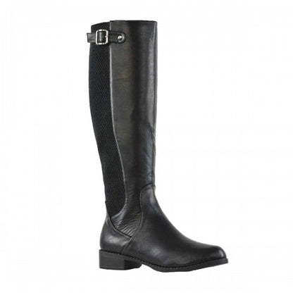 Front - XY London Womens/Ladies Molly Stretch Calf Knee-High Boots