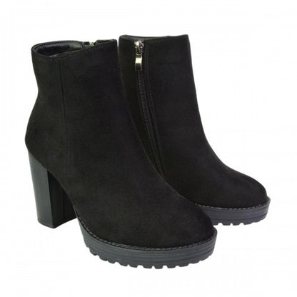 Front - XY London Womens/Ladies Cole Platform Heel Ankle Boots