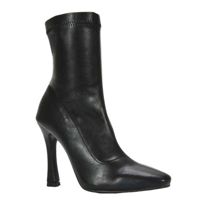 Front - XY London Womens/Ladies Paula Stretch Sock Stiletto Heel Ankle Boots