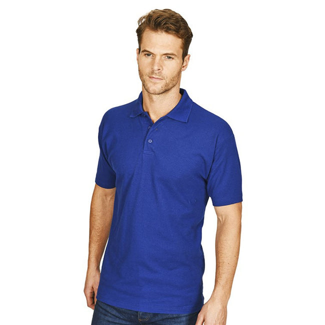 Royal - Back - Absolute Apparel Mens Pioneer Polo