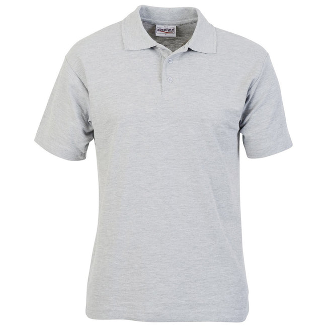 Sport Grey - Front - Absolute Apparel Mens Pioneer Polo