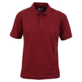 Burgundy - Front - Absolute Apparel Mens Pioneer Polo