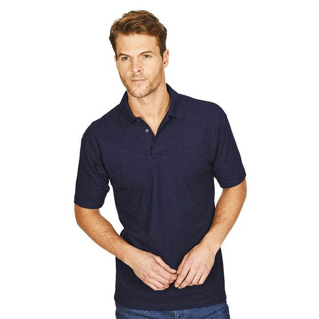 Navy - Back - Absolute Apparel Mens Pioneer Polo