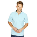 Light Blue - Back - Absolute Apparel Mens Precision Polo