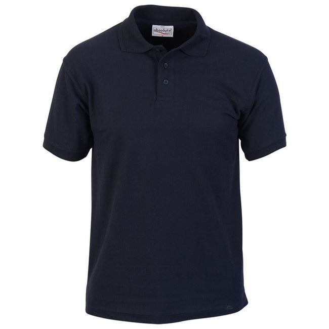 Navy - Front - Absolute Apparel Mens Precision Polo