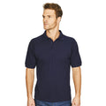 Navy - Back - Absolute Apparel Mens Precision Polo