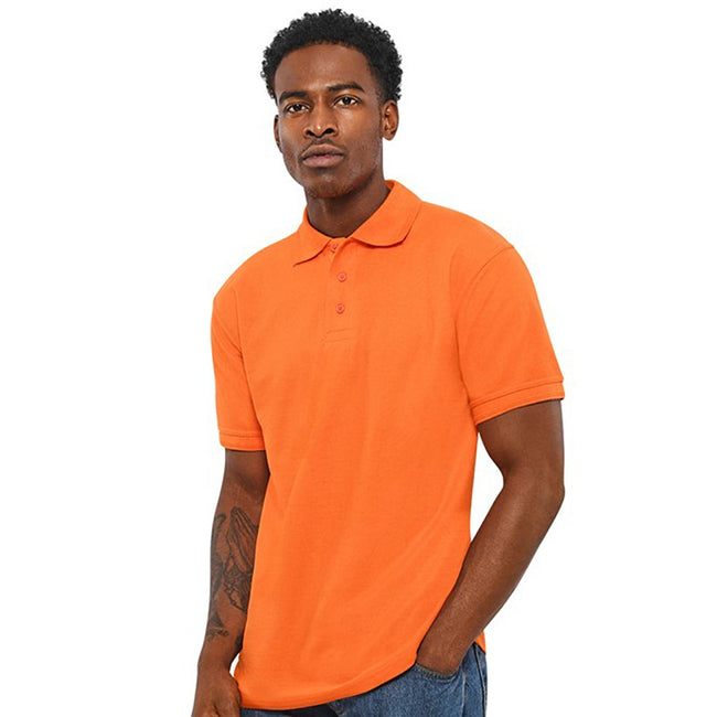 Orange - Back - Absolute Apparel Mens Precision Polo