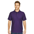 Purple - Back - Absolute Apparel Mens Precision Polo