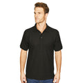 Black - Back - Absolute Apparel Mens Precision Polo