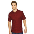 Burgundy - Back - Absolute Apparel Mens Precision Polo